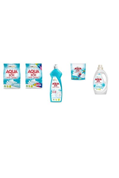 Boron أكوا بور معدن طبيعي 4 كجم أبيض + 4 كجم ملون + غسول يدوي + تابلت + سائل ...