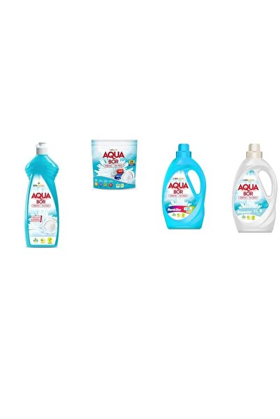 Boron مجموعة أكوا بور من المنظفات المعدنية الطبيعية + الأقراص + الملونات السا...