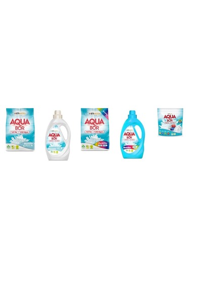 Aquabor معدن طبيعي 4 كجم أبيض + أبيض سائل + 4 كجم ألوان + ألوان سائلة + مجموع...