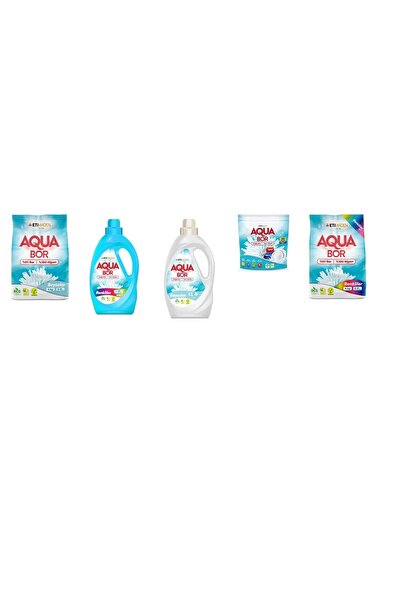 Aquabor معدن طبيعي 4 كجم أبيض + ألوان سائلة + أبيض سائل + تابلت + 4 كجم ألوان...