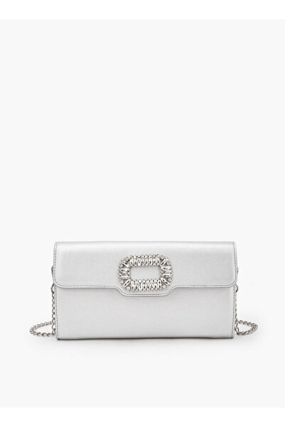 Flora Bella by Shoexpress Embellished Clutch with Detachable Chain Strap Rama...