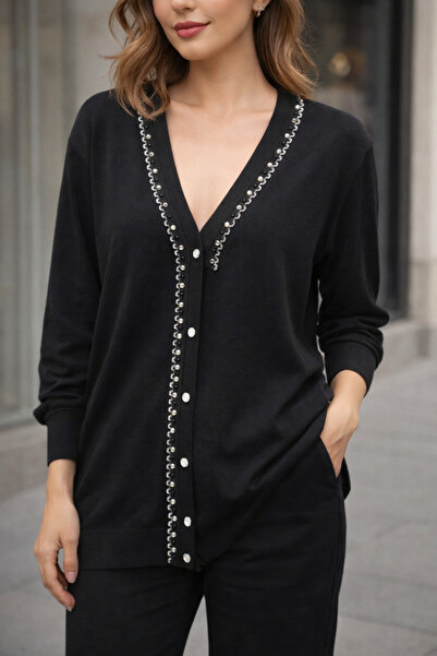 MODA S&S BZLİNE Cardigan with Stones