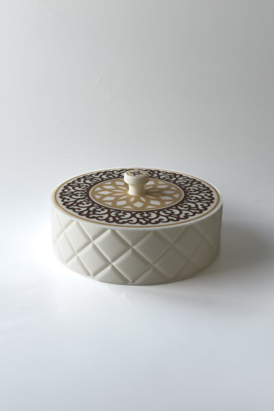 sin istanbul Kapitone Desenli Kapaklı Hurmalık - Şekerlik