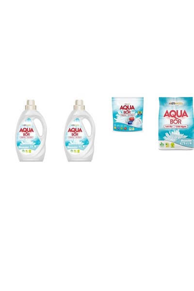 Boron أكوا بور سائل أبيض طبيعي معدني + سائل أبيض + أقراص + 4 كجم أبيض مجموعة ...