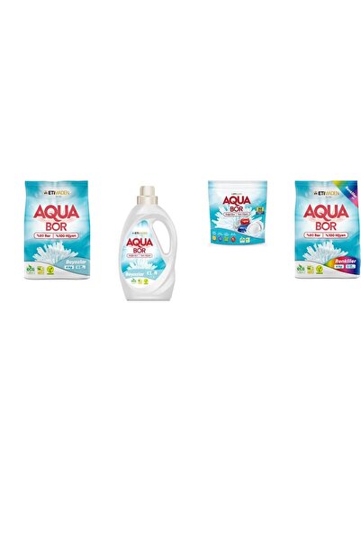 Boron أكوا بور معدني طبيعي 4 كجم أبيض + أبيض سائل + أقراص + 4 كجم ألوان مجموع...