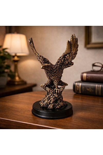 hediyeconcepti Dekoratif Kartal Biblosu – Bronz Eskitme Görünümlü Güç ve Asal...