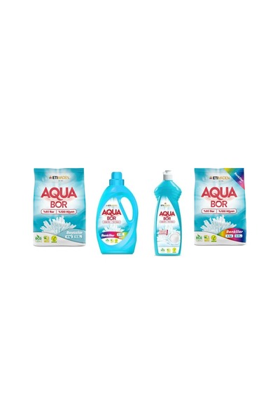 Boron مجموعة أكوا بور من المواد المعدنية الطبيعية 4 كجم أبيض + ألوان سائلة + ...