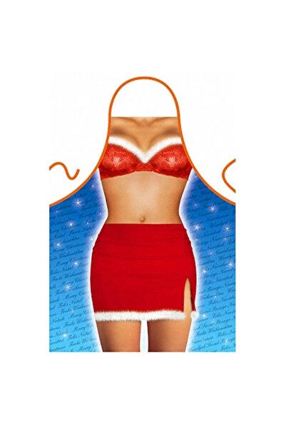 Erotica Funny Apron, Erotica, with Sexy Xmas Lady Print