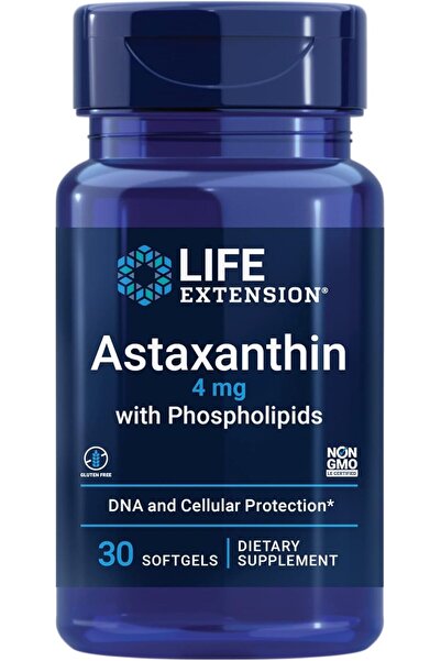 Life Extension Astaxanthin with Phospholipids Antioxidant Support Eye Health ...