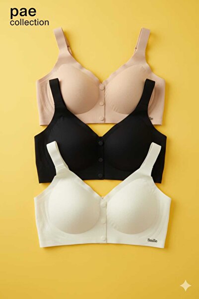 pae Emzirme Lohusa Hamilelik Sütyeni Önden Açılır Kalın Askılı İz Yapmaz Diki...