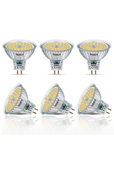 Shengruili Bec LED GU5.3 MR16, WSMCN, Alb Neutru, 6.5W (60W), 700lm, 12V, 400...