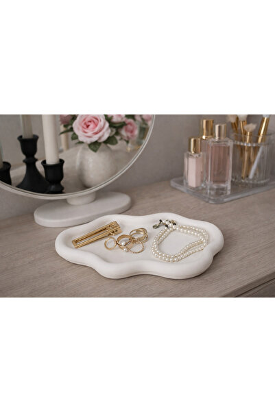 Vescarri Stylish Decorative Jewelry & Key Holder Tray – Modern Catchall Tray