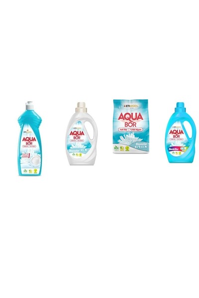 ETİ MADEN أكوا بور منظف الأطباق الطبيعي المعدني + سائل أبيض + 4 كجم أبيض + سا...