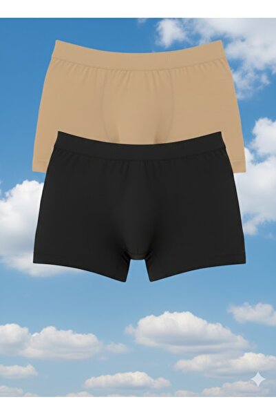 Miorre Women's Seamless Boxer 2-Pack - Black