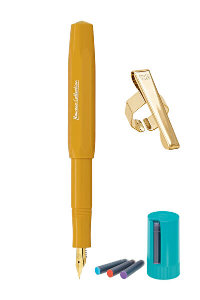 Kaweco 11000389 Klasik Sport Dolma Kalem Honey F uç + Kartuş Kutusu 8'li Karı...