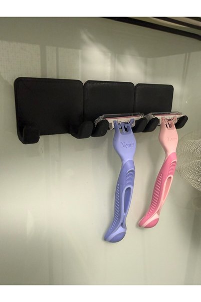 NorthEdge3D Shaving Razor Organizer Adhesive Bathroom Razor Organizer 2 Pcs