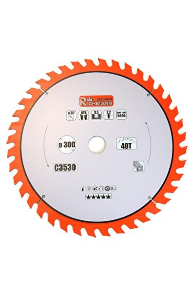 Evelise Disc circular vidia pentru lemn, 40 dinti, 300x30 mm, Richmann Exclusive