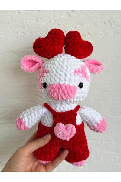 Luma desingss İNEK ORGANİK AMİGURUMİ ÖRGÜ OYUNCAK