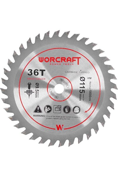 Evelise Disc circular pentru fierastrau 114784, 36 dinti, 115 mm, Worcraft