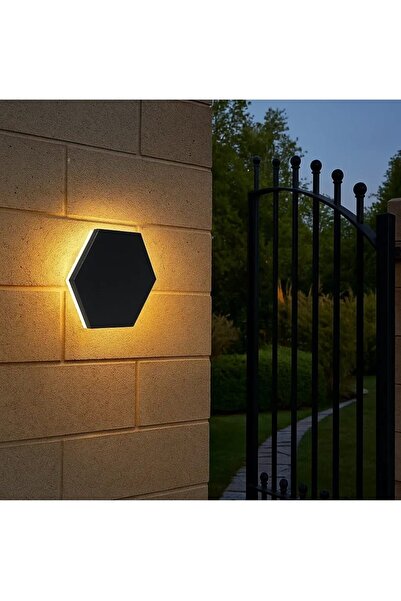 Hummer Black wall light, yellow light, 5 watts