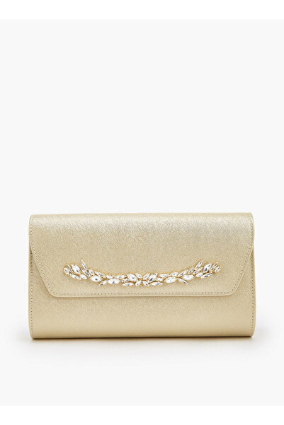 Flora Bella by Shoexpress Embellished Clutch with Detachable Chain Strap Rama...
