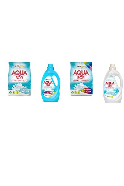ETİ MADEN أكوا بور معدني طبيعي 4 كجم أبيض + ألوان سائلة + 4 كجم ألوان + أبيض ...