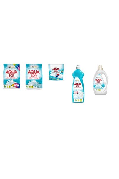 Aquabor معادن طبيعية 4 كجم ألوان متنوعة + 4 كجم أبيض + تابلت + غسول يدوي + سا...