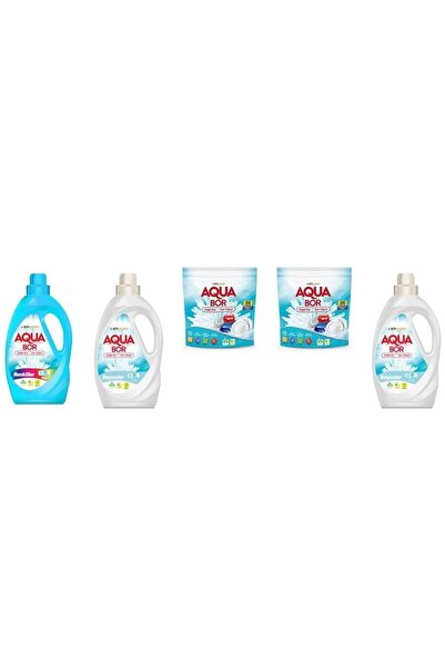 Aquabor ألوان سائلة معدنية طبيعية + أبيض سائل + تابلت + تابلت + مجموعة أبيض سائل