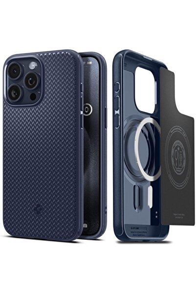 Spigen Magnetic Charging Mag Armor MagFit Phone Case For Apple iphone15 Pro M...