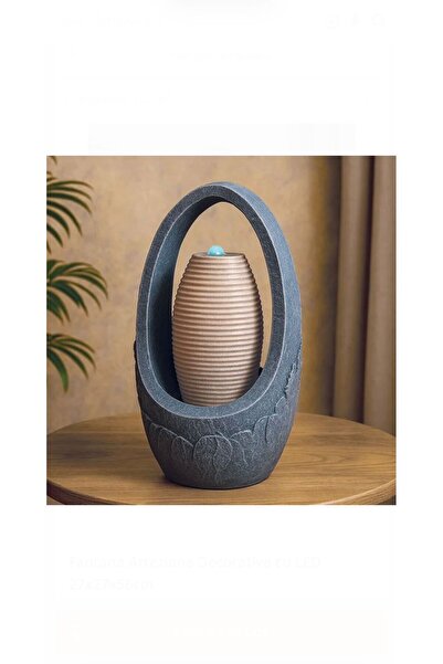 OEM Decorative Artesian Fountain with LED 27x27x56cm