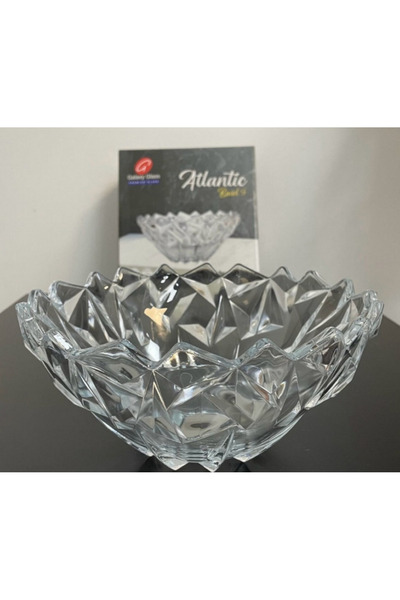 OEM Glass bowl with pattern 23cm