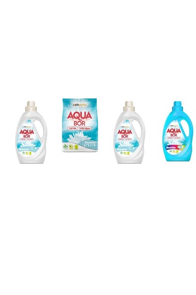 Boron أكوا بور سائل أبيض طبيعي معدني + 4 كجم أبيض + سائل أبيض + سائل ملون، مج...