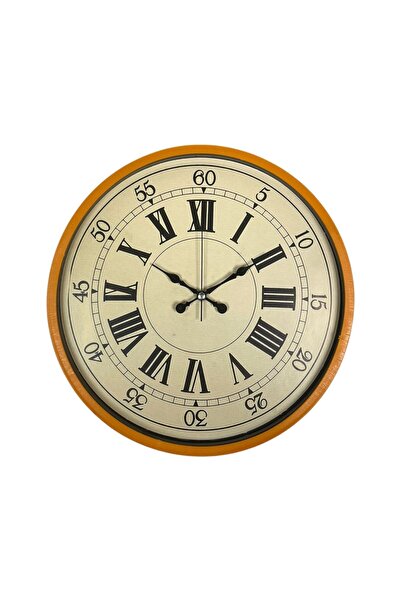 ForWhat 36cm Orange Decor Wall Clock for Office Home Office Gift