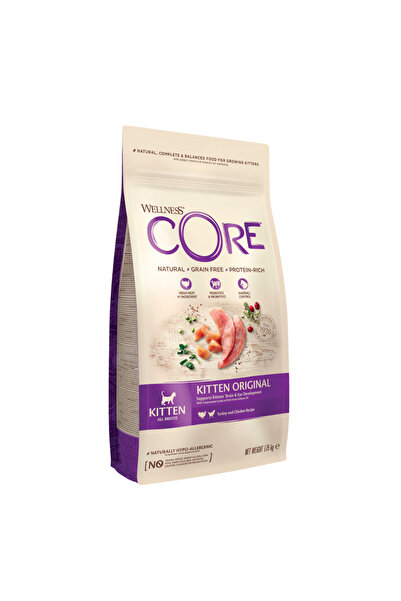 CORE طعام جاف أصلي بنكهة الديك الرومي والدجاج للقطط الصغيرة 1.75 كجم