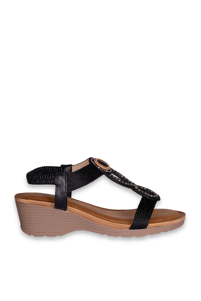 SOLMAZ Solly Zk7987-8 Black Women's Sandals