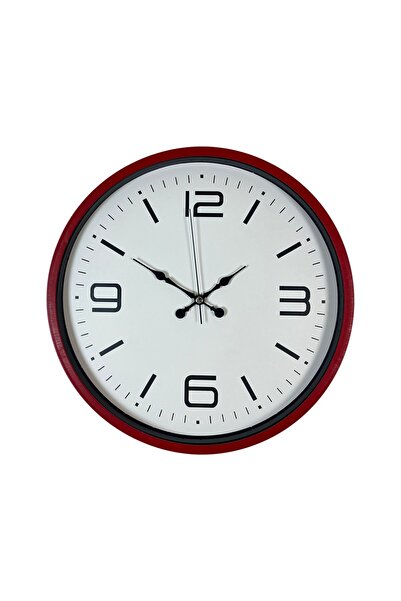 ForWhat 36cm Red Style Decor Wall Clock for Office Home Office Gift
