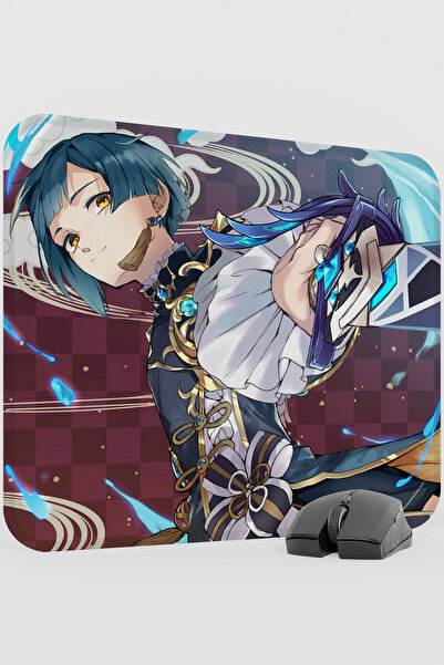 mousepad bastir Xingqiu Genshin Impact Anime Player V3 - 48X40 XL لوحة ماوس ل...