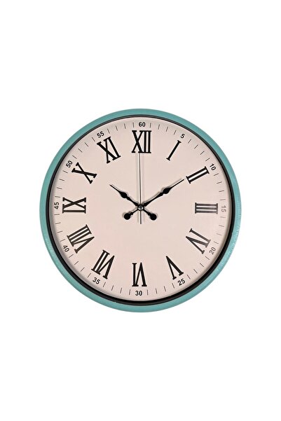 ForWhat 36cm Turquoise Trend Decor Wall Clock for Office Home Office Gift