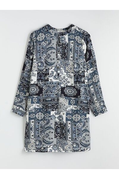 LC Waikiki Judge Collar Patterned Women's Tunic