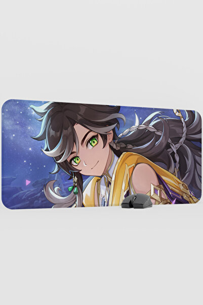 mousepad bastir سجادة ماوس للألعاب من سيثوس جينشين إمباكت أنيمي جيمر V4 - 90x...