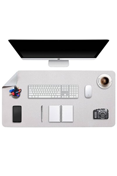 DOBAOJIA Mouse Pad XXL, DOBAOJIA, Waterproof PU Leather, 90x43cm, Light Gray/...