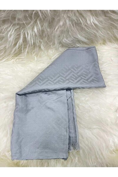 İPEKSCARF F desen kaşmir şal gri