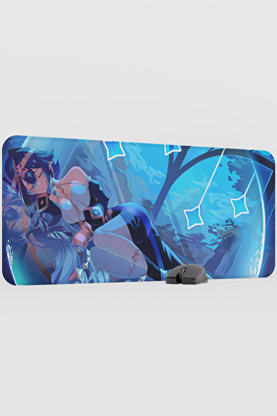 mousepad bastir Layla Genshin Impact Anime Player V5 - 90x40 XXL Gaming Mouse...