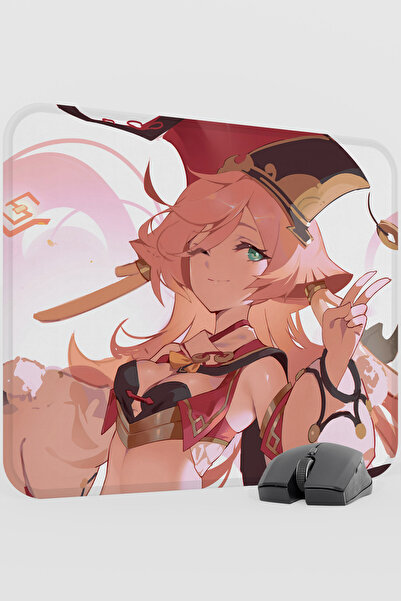 mousepad bastir Yanfei Genshin Impact Anime Player V5 - 48X40 XL Mouse Pad pe...