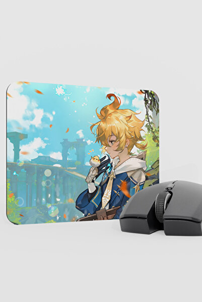 mousepad bastir لوحة ماوس للألعاب من ميكا جينشين إمباكت أنيمي جيبرينر V2 - 22X18