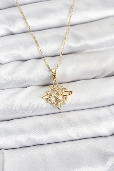 shopwave سلسلة فولاذية 316L ذهبية اللون طراز إنفينيتي مرصعة بحجر الزركون للنساء