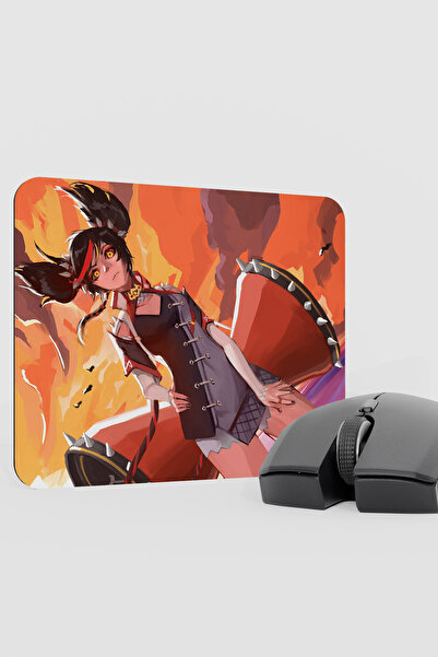 mousepad bastir Xinyan Genshin Impact Anime Player V3 - 22X18 لوحة ماوس للألعاب