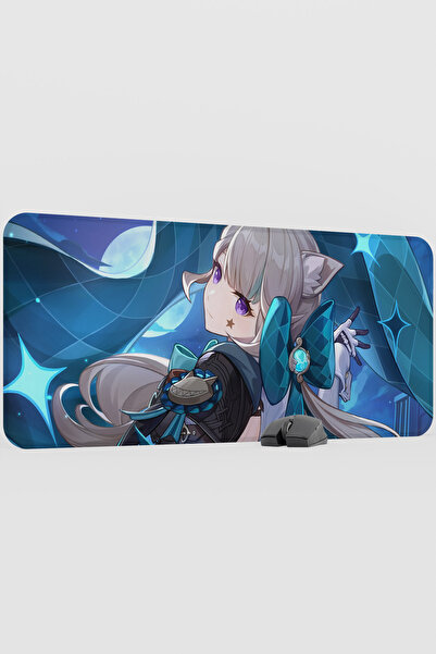 mousepad bastir Lynette Genshin Impact Anime Player V4 - 90X40 XXL Gaming Mou...