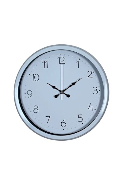 ForWhat 40cm White Metal Standard Wall Clock for Office Home Office Gift