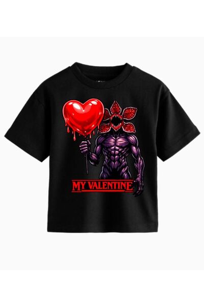 ROLY 100% Cotton Stranger Things Stranger Valentine Monster T-Shirt